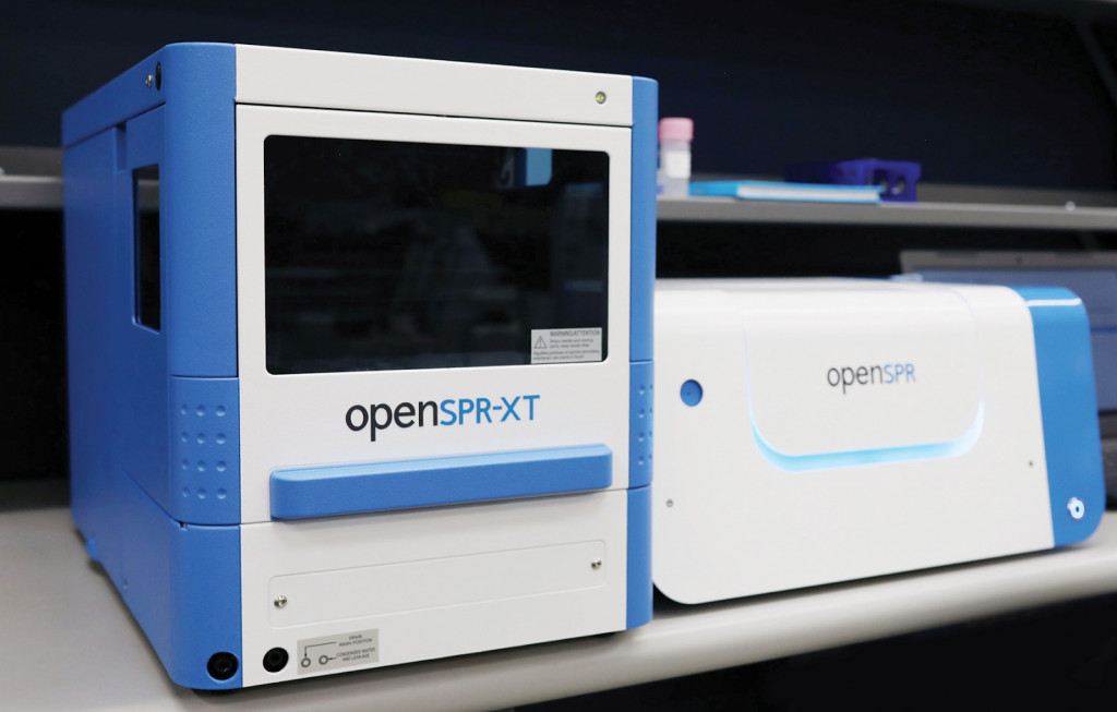 OpenSPR-XT and OpenSPR in the lab.